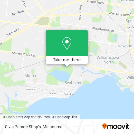 Civic Parade Shop's map