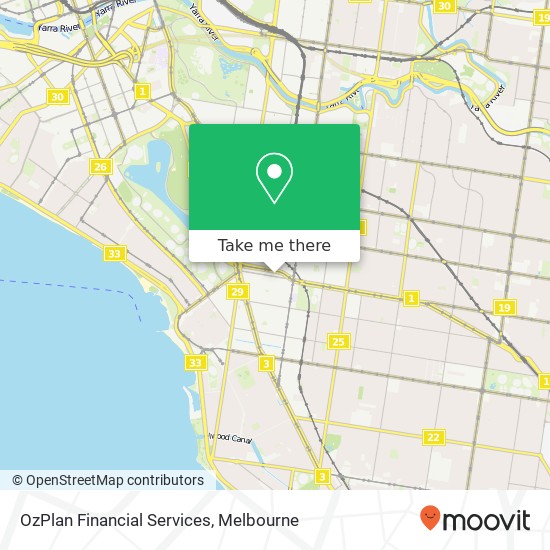 Mapa OzPlan Financial Services