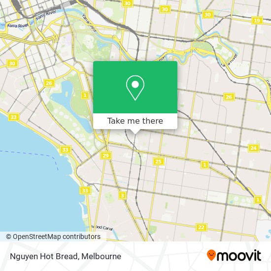 Nguyen Hot Bread map