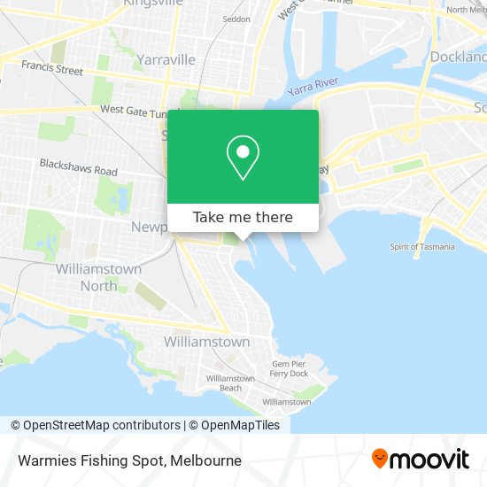 Warmies Fishing Spot map
