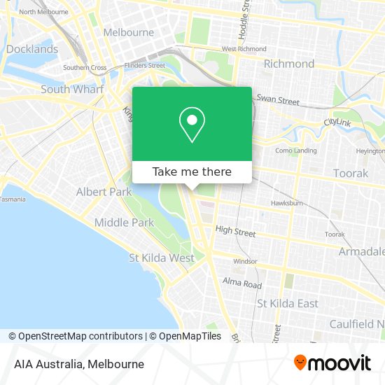 AIA Australia map