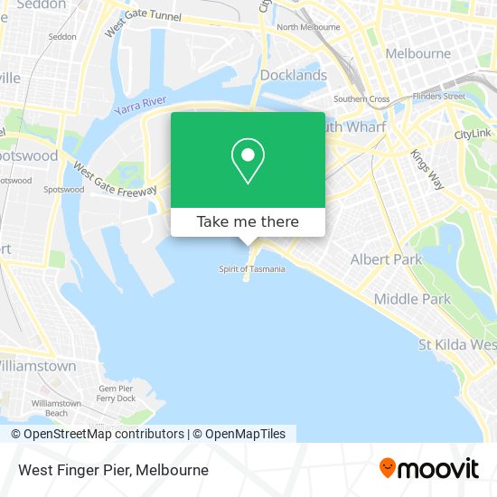 West Finger Pier map