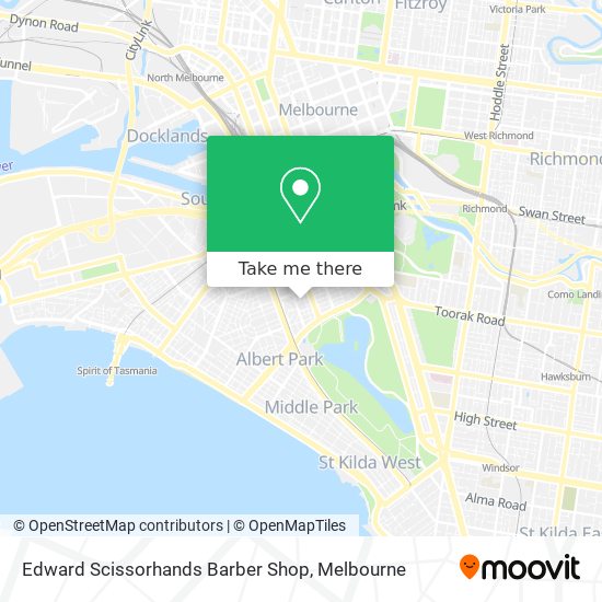 Edward Scissorhands Barber Shop map