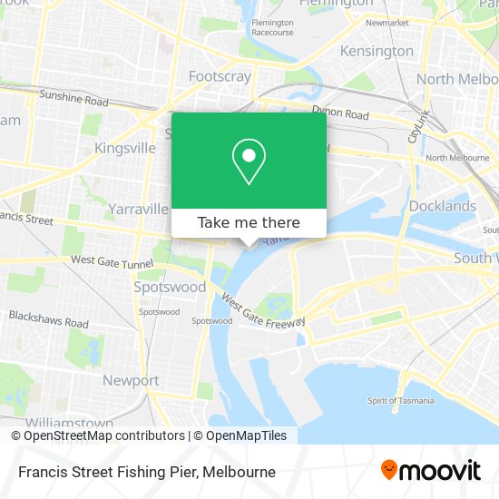 Francis Street Fishing Pier map