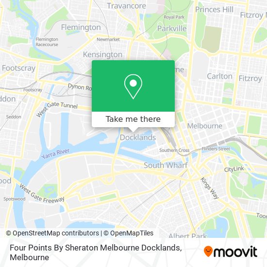 Four Points By Sheraton Melbourne Docklands map
