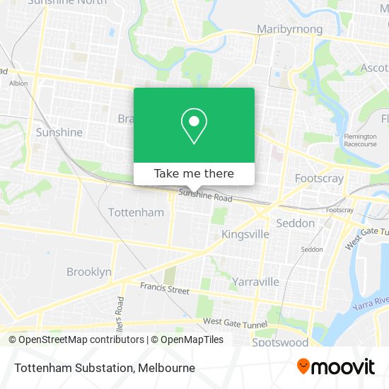 Tottenham Substation map