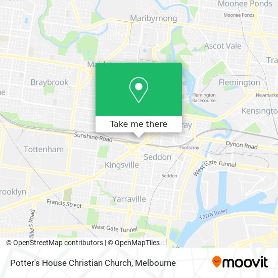 Potter's House Christian Church map