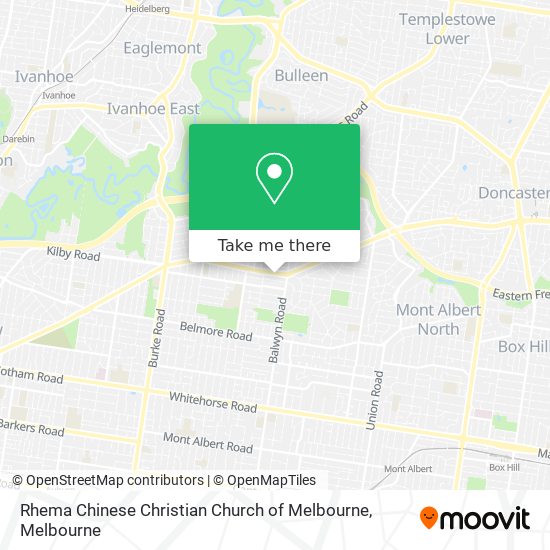 Rhema Chinese Christian Church of Melbourne map
