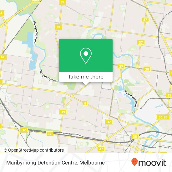 Maribyrnong Detention Centre map