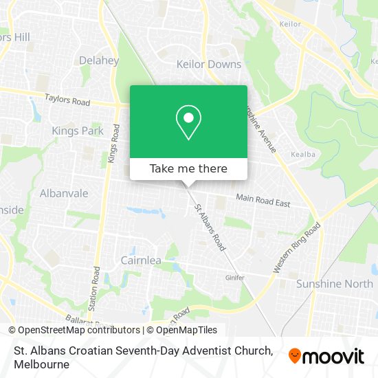 St. Albans Croatian Seventh-Day Adventist Church map