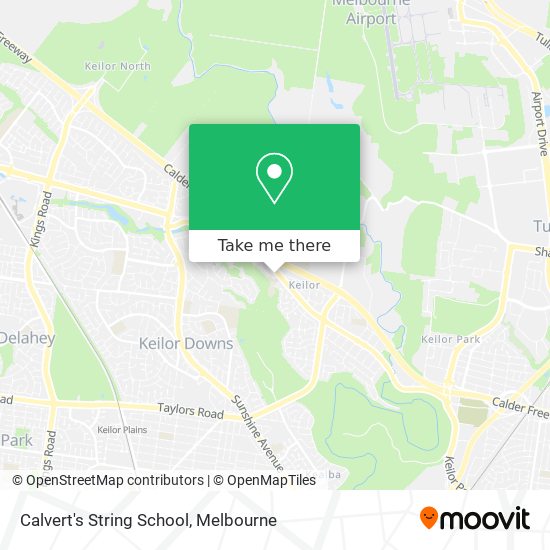 Calvert's String School map