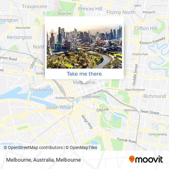 Melbourne, Australia map