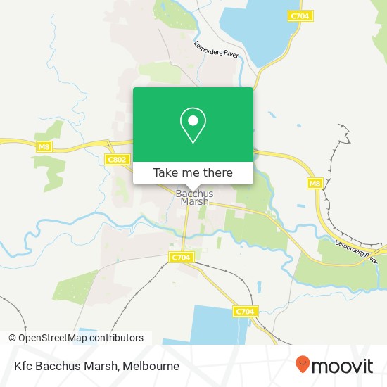 Kfc Bacchus Marsh map