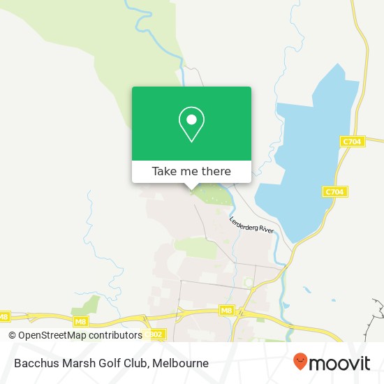 Mapa Bacchus Marsh Golf Club