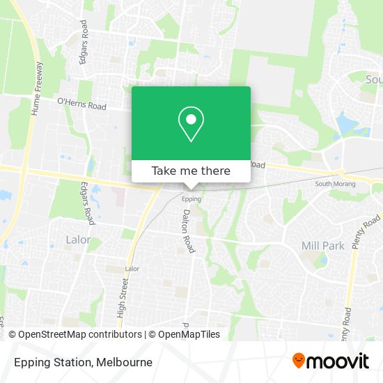 Epping Station map