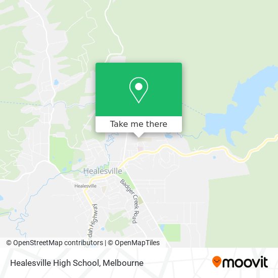 Healesville High School map