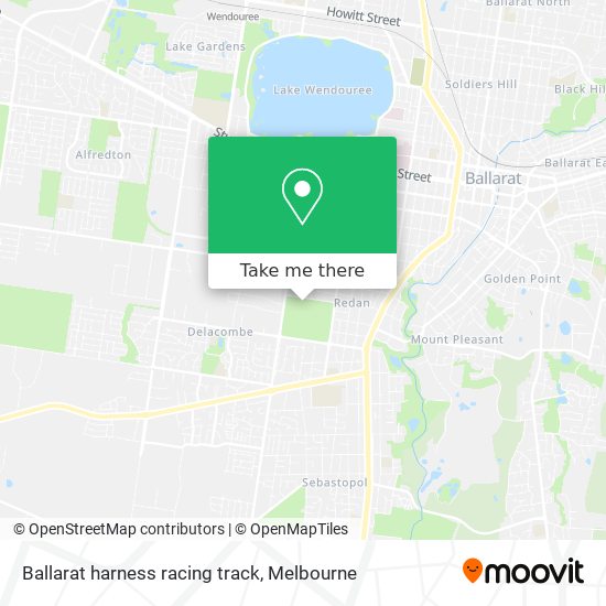 Ballarat harness racing track map