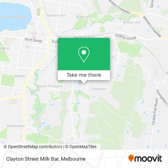 Clayton Street Milk Bar map
