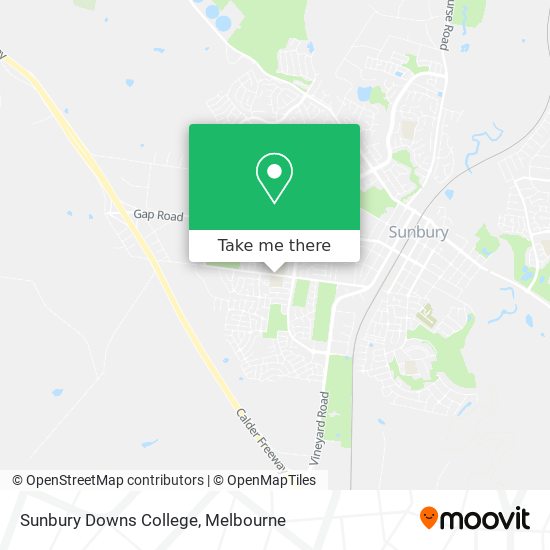 Sunbury Downs College map