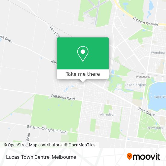 Lucas Town Centre map