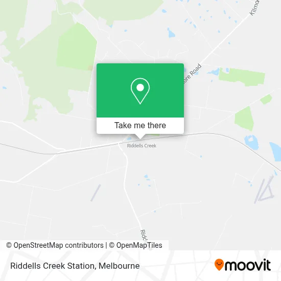 Mapa Riddells Creek Station