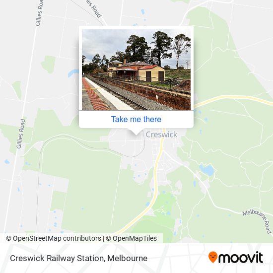 Creswick Railway Station map