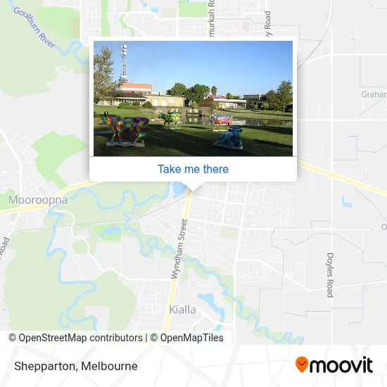 Mapa Shepparton