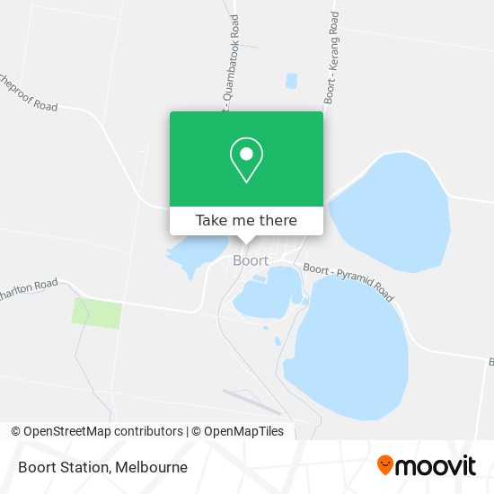 Boort Station map