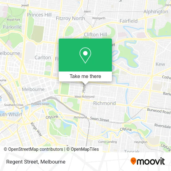 Regent Street map