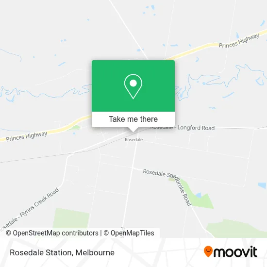 Mapa Rosedale Station