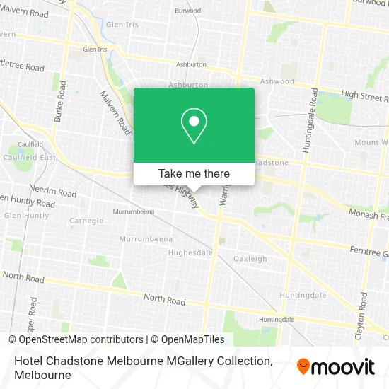 Mapa Hotel Chadstone Melbourne MGallery Collection