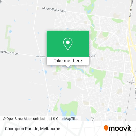 Champion Parade map