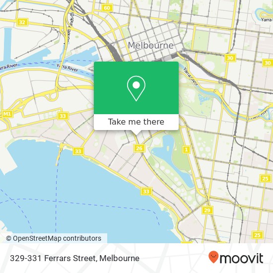 329-331 Ferrars Street map
