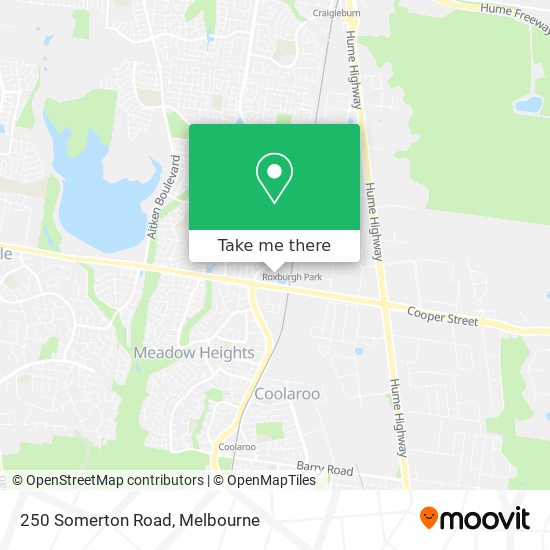 250 Somerton Road map