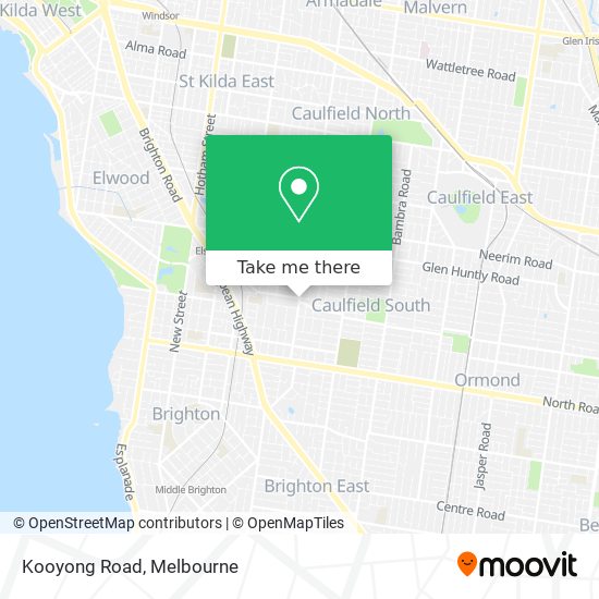 Kooyong Road map