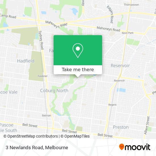 3 Newlands Road map