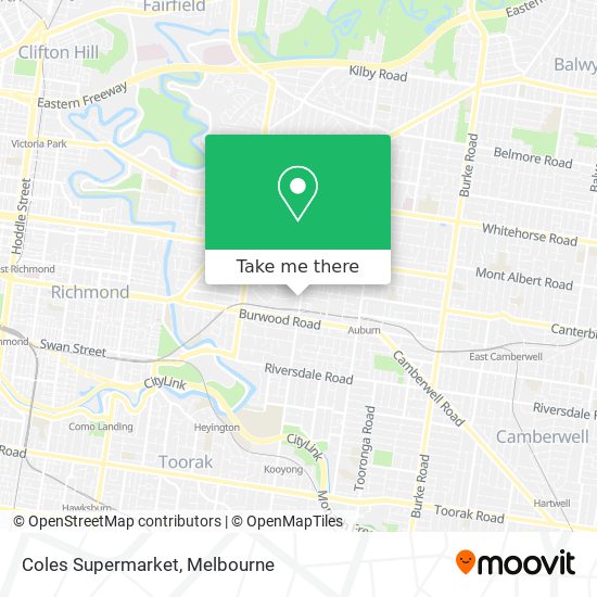 Coles Supermarket map
