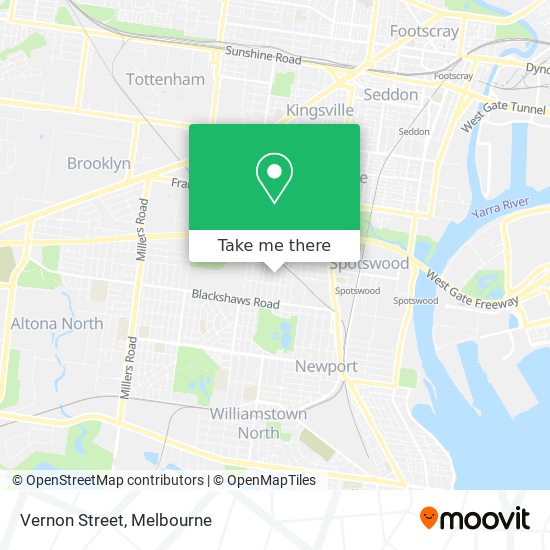 Vernon Street map