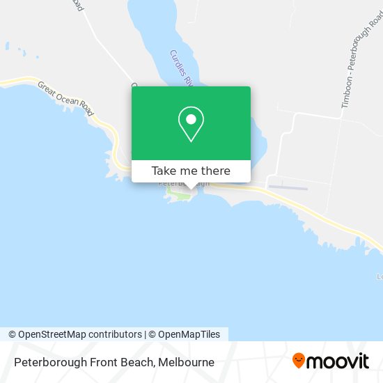 Peterborough Front Beach map