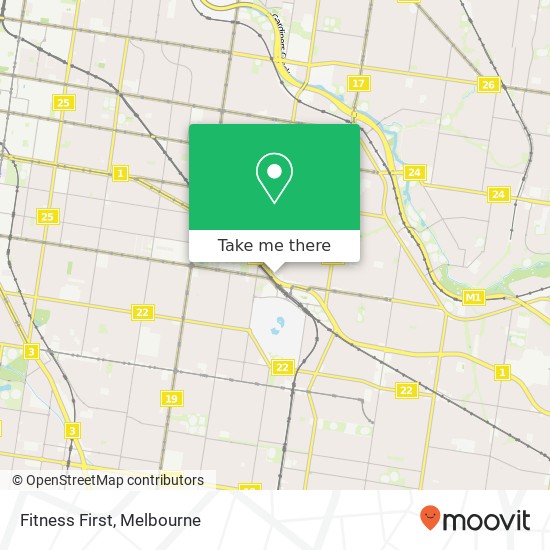 Fitness First map