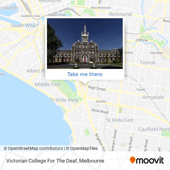 Victorian College For The Deaf map
