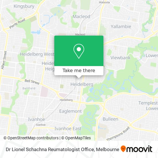 Dr Lionel Schachna Reumatologist Office map