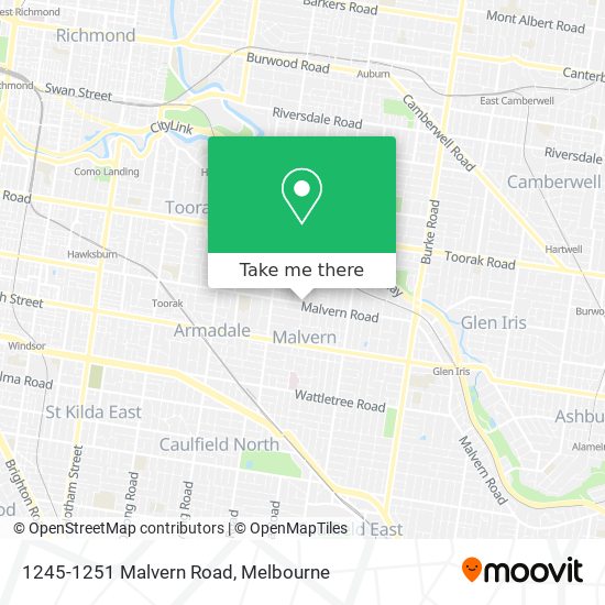 1245-1251 Malvern Road map