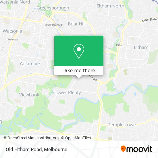 Old Eltham Road map