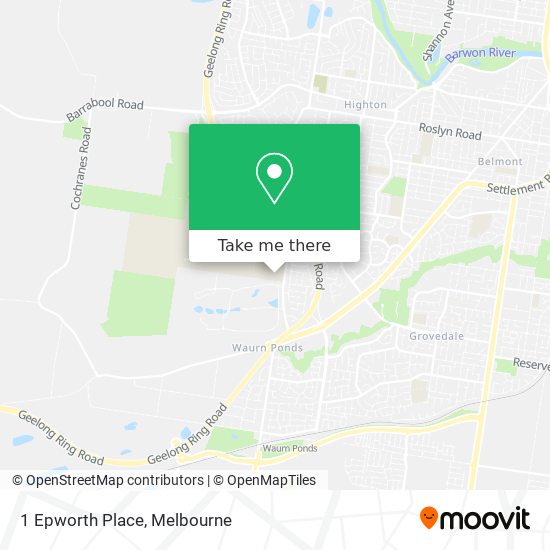 Mapa 1 Epworth Place