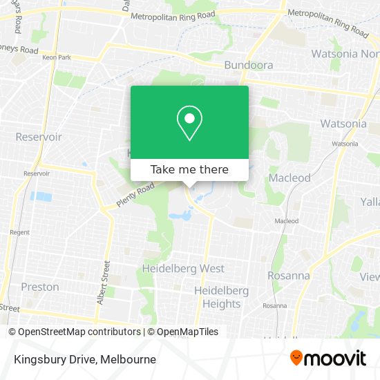 Kingsbury Drive map