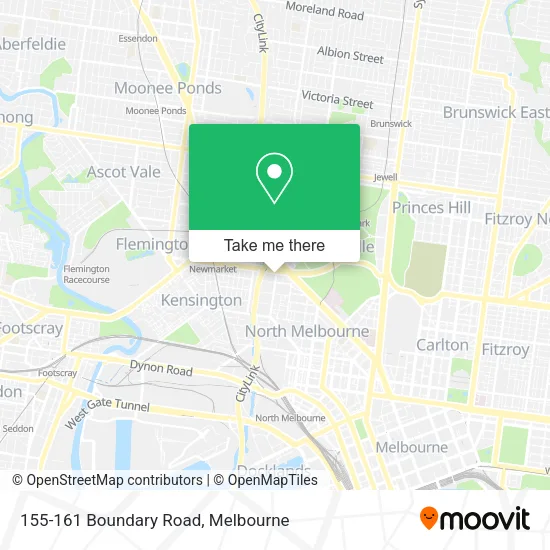 155-161 Boundary Road map