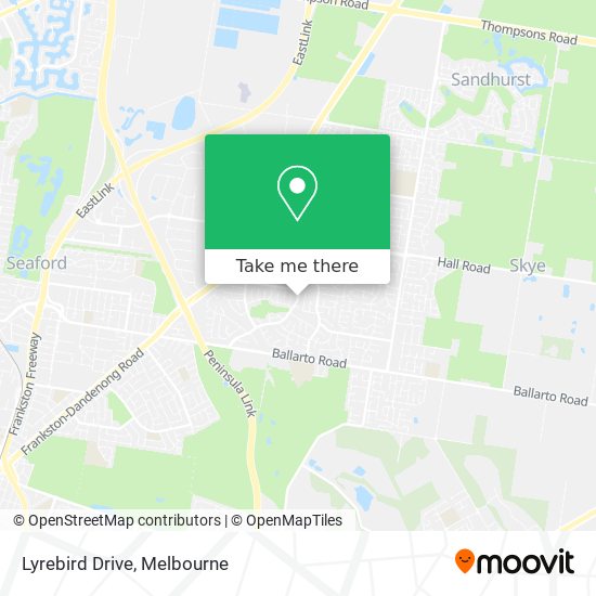 Lyrebird Drive map