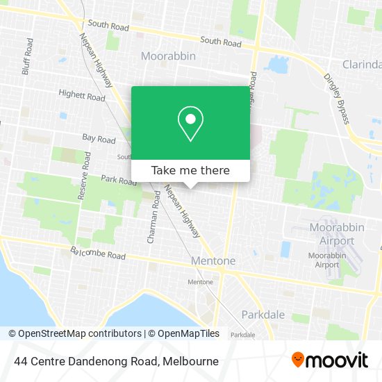 44 Centre Dandenong Road map