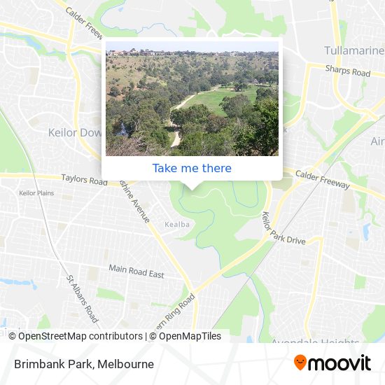 Mapa Brimbank Park